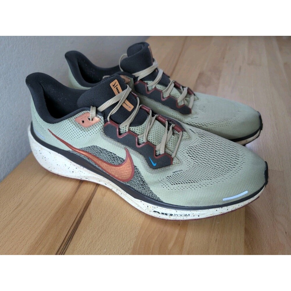 Nike Air Zoom Pegasus 41 Olive Aura Mens Sz 13 Athletic Running Gym Shoes